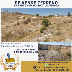 Terreno en Venta en Santo Tomás Chautla, Puebla