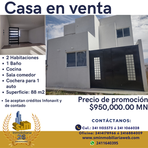 Se vende casa en Tetla de la Solidaridad, Tlax.