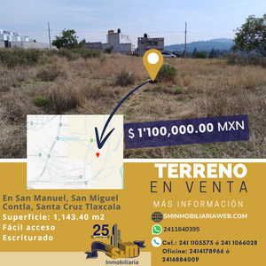 Se vende terreno amplio en San Miguel Contla