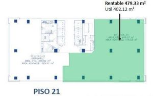 En Renta Oficina de 479.33 m2 en Lomas de Santa Fe, CDMX