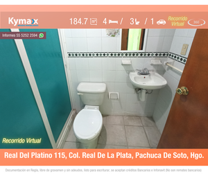 Excelente Casa 184.7 m2 Col. Real de la Plata, Pachuca de Soto