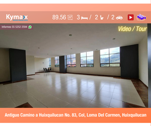 Excelente departamento 89.56 m2 Col. Loma Del Carmen, Huixquilucan