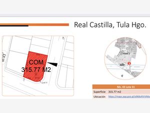 Terreno en Venta en Real Castilla Atotonilco de Tula