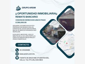 Casa en Venta en Fuentes del Valle Tultitlán