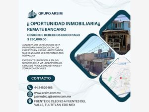 Casa en Venta en Fuentes del Valle Tultitlán