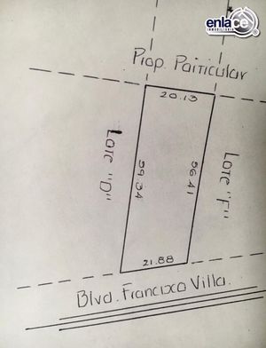 Terreno en venta en boulevard Francisco Villa