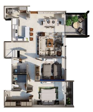 Pent-House con Roof (Nivel 5) UDARA
