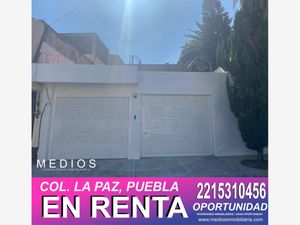 Casa en Renta en La Paz Puebla