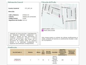 Casa en Venta en Vergel de Coyoacan Tlalpan