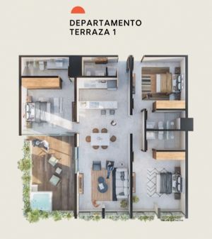 Departamento en venta en Colonia México en Mérida, Yucatán