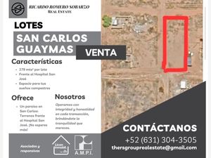 Terreno en Venta en San Carlos (San Carlos Nuevo Guaymas) Guaymas