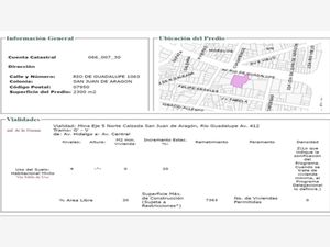 Terreno en Venta en Ex Ejido San Juan de Aragón Sector 33 Gustavo A. Madero