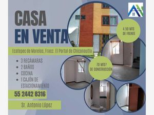 Casa en Venta en Portal Chiconautla Ecatepec de Morelos