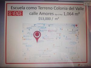 Terreno en Venta en Del Valle Norte Benito Juárez