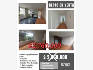 Departamento en Venta en Narvarte Poniente Benito Juárez