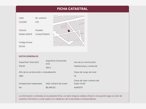 Departamento en Venta en Roma Norte Cuauhtémoc