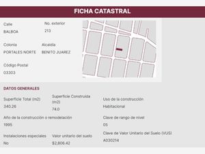 Departamento en Venta en Portales Norte Benito Juárez