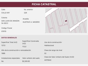 Casa en Venta en San Juan de Aragón II Sección Gustavo A. Madero