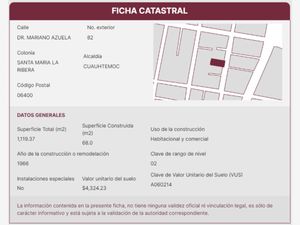 Departamento en Venta en Santa Maria la Ribera Cuauhtémoc