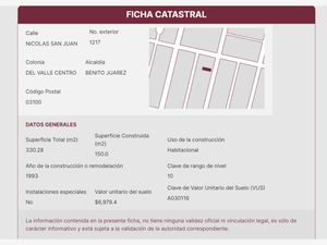 Departamento en Venta en Del Valle Centro Benito Juárez