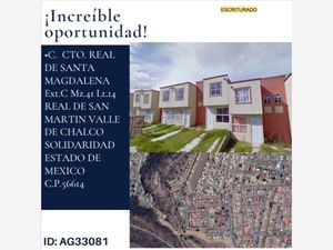 Casa en Venta en Real de San Martín Valle de Chalco Solidaridad