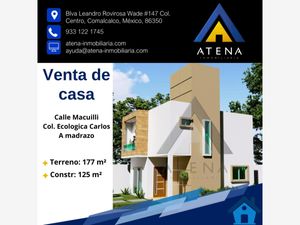 Casa en Venta en Ecológica Lic. Carlos A. Madrazo Becerra Comalcalco