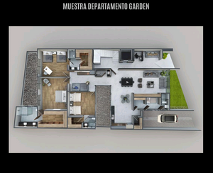 TECAMACHALCO, DEPARTAMENTO GARDEN EN VENTA