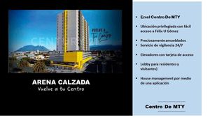 Departamento en Arena Calzada Madero, Centro, Monterrey