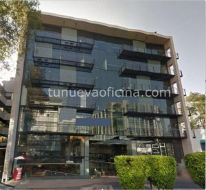 Renta oficina de 400m2 en edificio inteligente, corporativo en Montes Urales