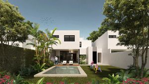 Venta de casa de 3 recámaras en privada Arabelia, Conkal