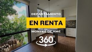 Departamento en renta con increíble recorrido virtual 360 en Montes de amé
