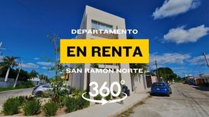 Moderno departamento en renta con Tour 360 en San Ramón norte amueblado