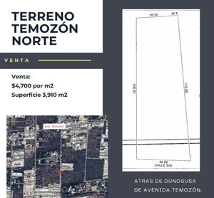 Atención desarrollador, terreno excelente en Temozón Norte