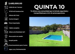 Quinta de lujo en venta en fraccionamiento privado