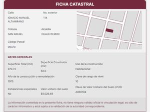 Departamento en Venta en San Rafael Cuauhtémoc