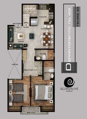 Preventa últimos 4 departamentos en Nápoles