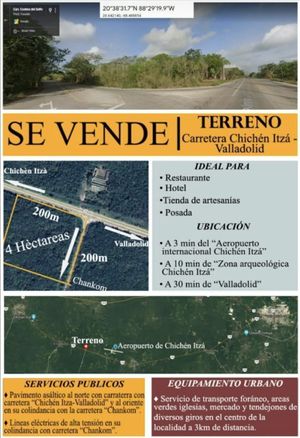 TERRENO CARR CHICHEN-VALLADOLID,MERIDA