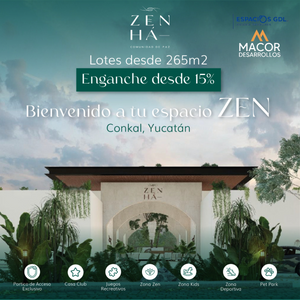 Terreno Residencial ZEN-HA Conkal, Mérida, Yucatán