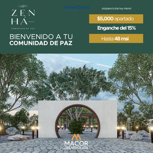 Terreno Residencial ZEN-HA Conkal, Mérida, Yucatán