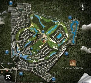 TERRENO EN VENTA EN EL YUCATAN COUNTRY CLUB, VISTA AL CAMPO DE GOLF