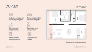 Departamento en Venta Insólita en Montebello, Mérida, Yucatán Mod. Duplex