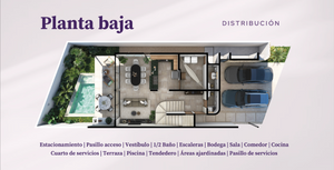 Casa de 3 recámaras con alberca en Venta Privada Rosamora en Conkal, Yucatán