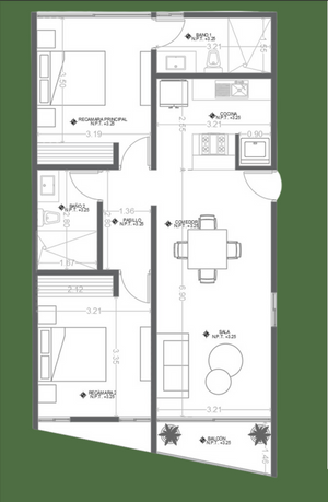 Emwa en Temozón Norte Departamentos en Venta en Mérida Yucatán Mod. Wa