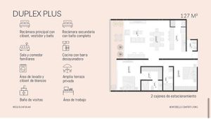 Departamento en venta 2 recámaras en Montebello