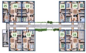 Departamento en venta UNA recamara al norte de Merida