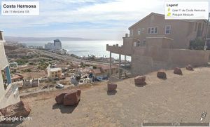 Lote con vistas al mar en Rosarito