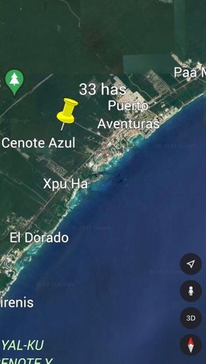 Terreno en Venta frente a Puerto Aventuras, Qroo