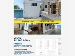 Casa en Venta en Unidad Magisterial Mexico 68 Puebla