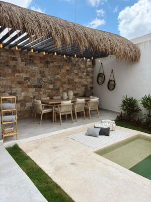 Casa de 3 recámaras y piscina, en venta, Dzityá