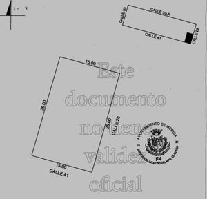 Terreno de 750 m2 en esquina en renta en Monte Albán